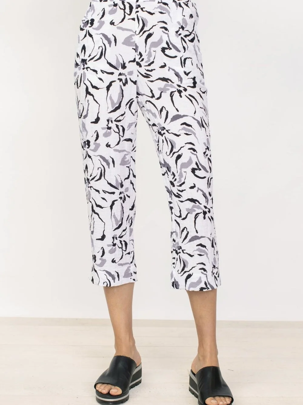 Habitat Clothes To Live In Capri Abstract Gauze Pants M - Picture 1 of 7